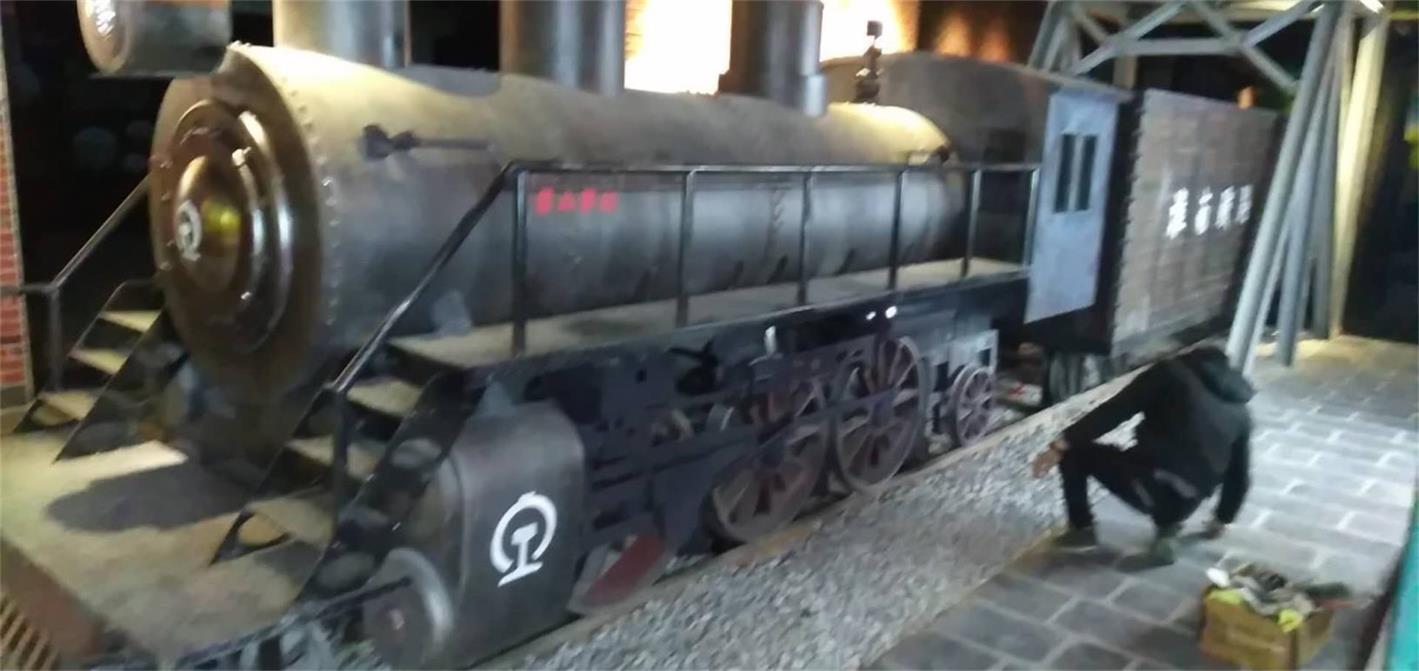 红原县蒸汽火车模型